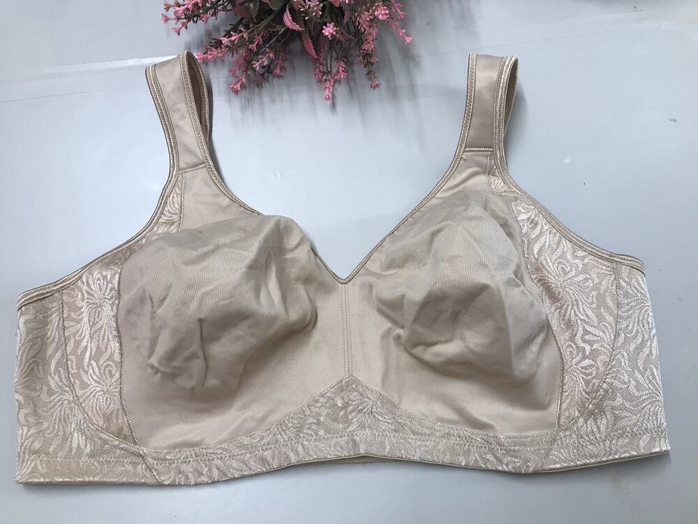 Plus SZ Playtex 18 Hour 4049 Side & Back Smoothing Cool Comfort Wirefree Bra 42D